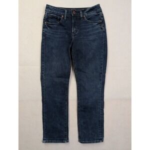 Silver Jeans Womens Suki Capri Size 27 Mid Rise Curvy Stretch Blue